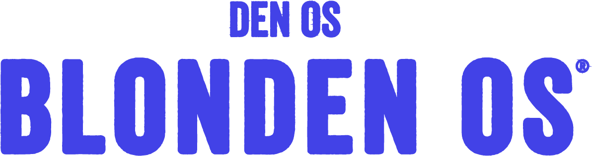 Blonden Os Straight blauw